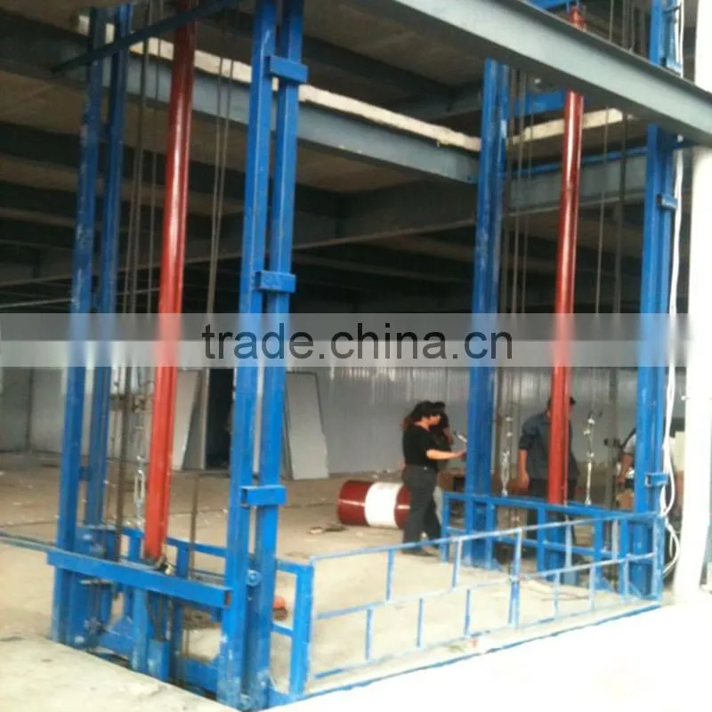 CE warehouse platform ladder ,guide hydraulic lifting