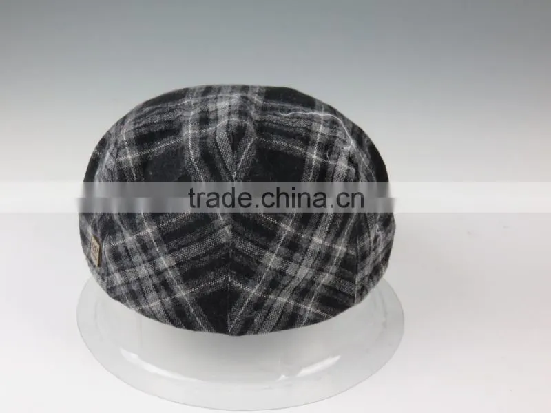 Men's Women's Brown Solid Plain Flat Cabbie Duckbill Newsboy Beret Gatsby Cap Ivy Hat