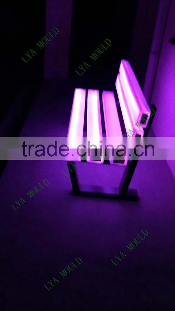 New LED Park Bench Garden Chair Plastic Material