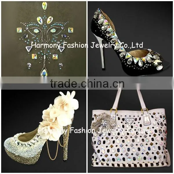 U3230 wholesale Pear sew-on rhinestones supplier