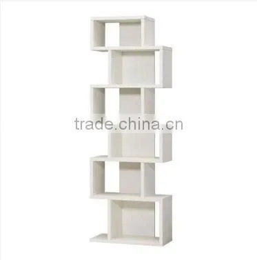 Euro style particle board bookcase bookshelf