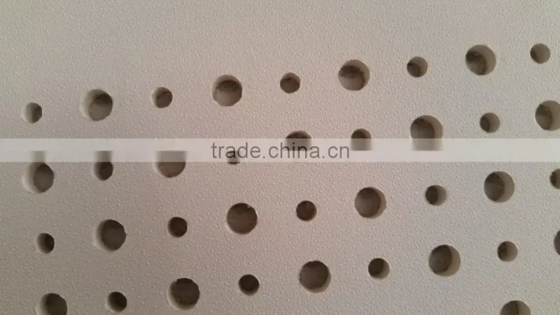 Perforated pvc gypsum ceiling tiles / punched hole pvc gypsum ceiling tiles / perforated plasterboard ceiling