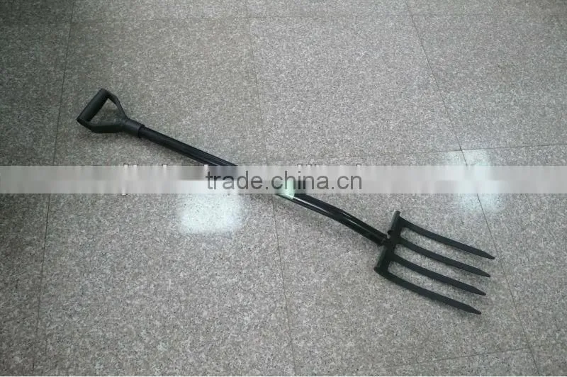 Forged garden fork with steel handle F115DM