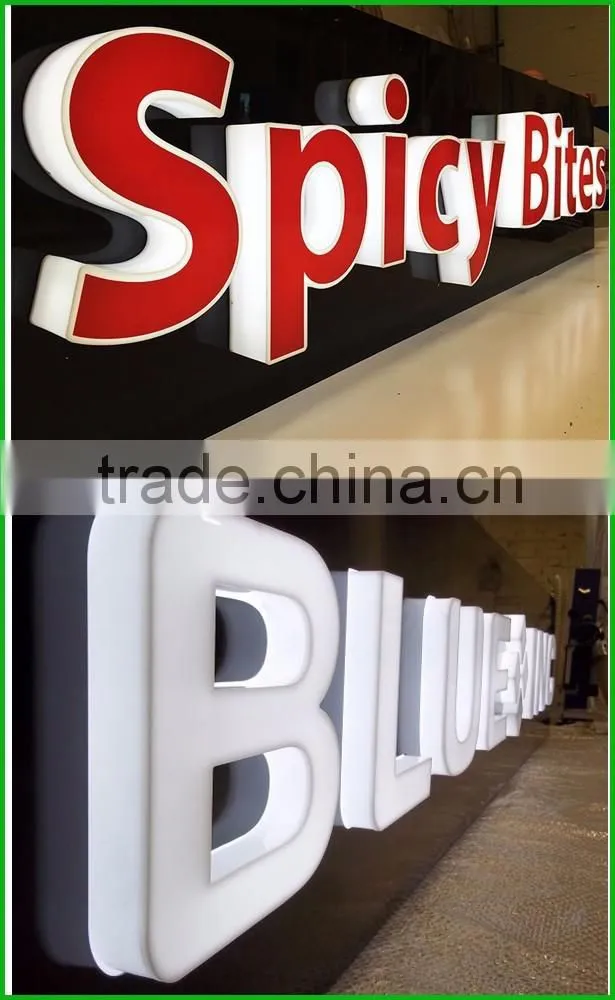Hotsale!! Waterproof Acrylic Outdoor Lighted Signs