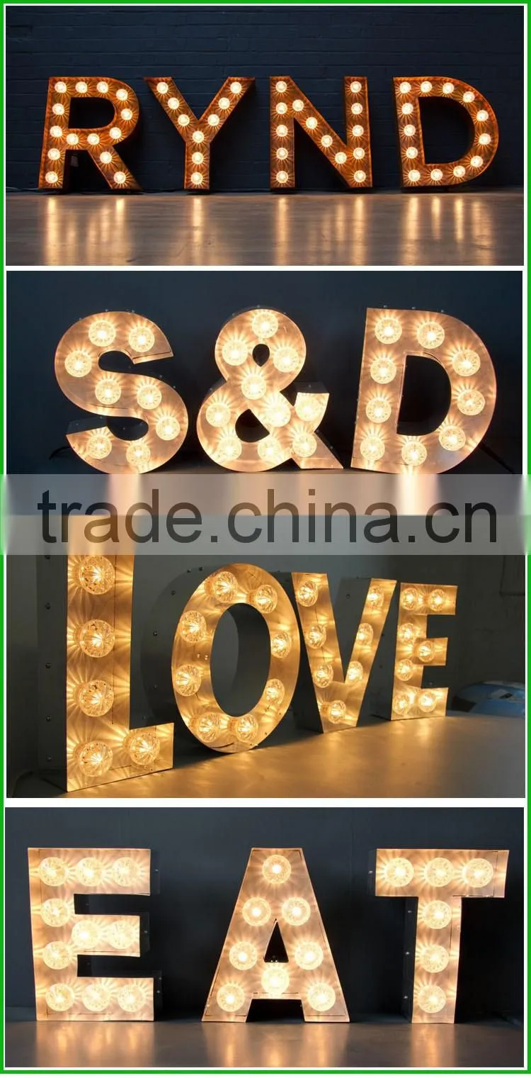 Your Amazing GOLD Giant Big Illuminated Letter for Event