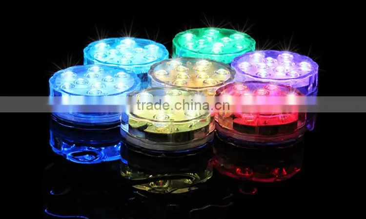 Wholesale Color Changing Aqurium Decoration Remote Controlled Battery Operated Led Light