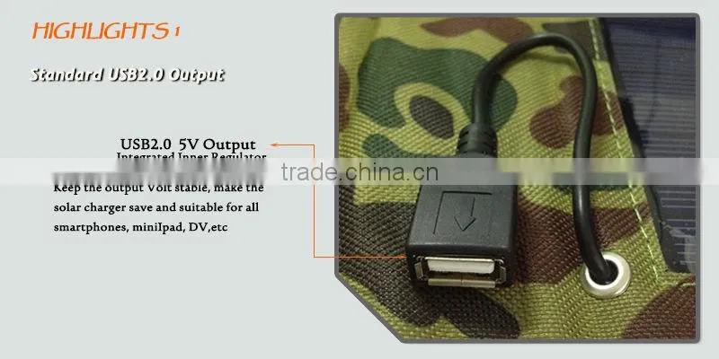For iPhone portable charger /Portable universal solar charger with USB/ CE RoHS