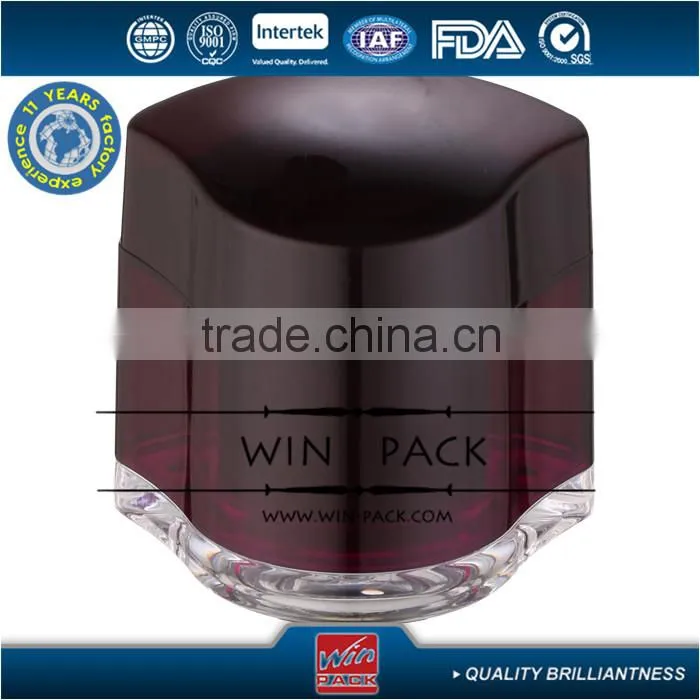 2015 new style black color triangle cream bottle,special style acrylic jar