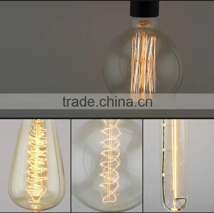 Manufacturer Vintage Antique Edison Bulb Decorative Filament Light Bulb 110-240v Industrial Bare Bulb