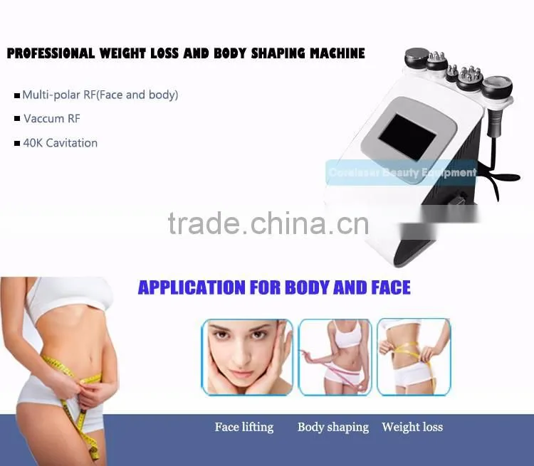 2016 hot sale rf vacuum machine weight loss machine cavitation for salon use