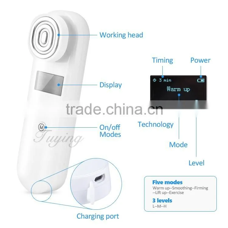 EMS + Vibration+RF Facial Beauty Device