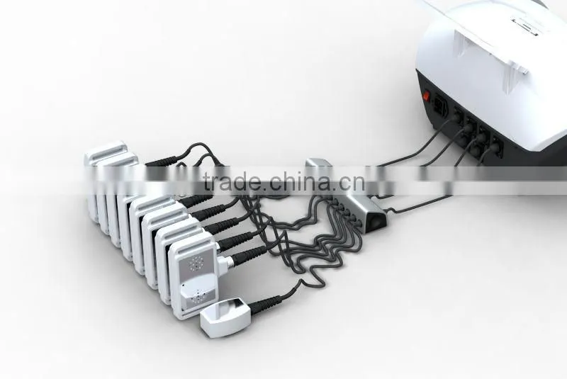 8 big pads and 2 small pads laser treatment lipo fat reducing machine