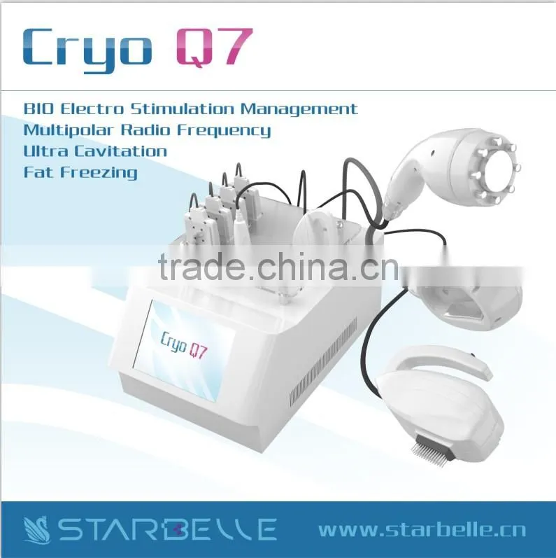 Multipolar Vacuum Bipolar RF cavitation electroporation slimming machine - Cool Q7