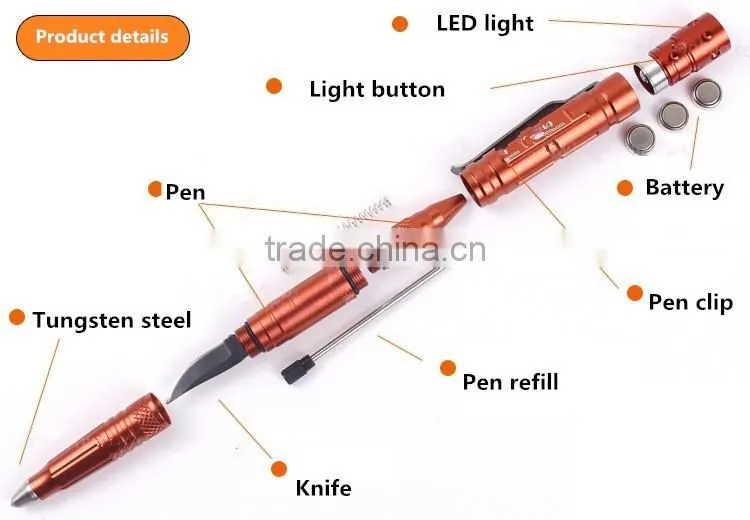 Personal defense weapons Tungsten steel tactical pen