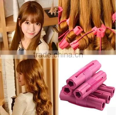 Wherever Make Hair Styling Plastic Sponge Magic Wand Hair Curler