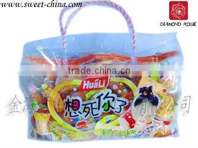 Colorful hard candy in cup