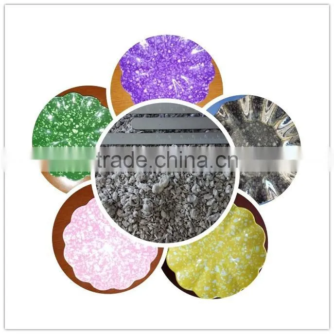 colorized melamine molding compound with granular