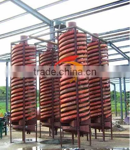copper ore spiral chute /chrome gold mine spiral chute