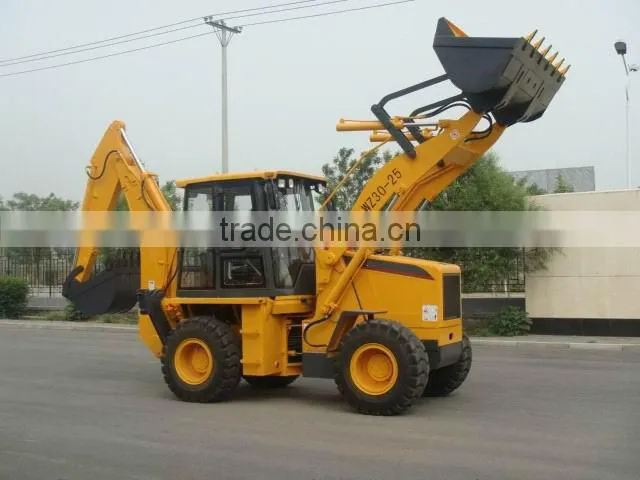 CE approve small backhoe loader wz30-25 with ce approve Cummins engine