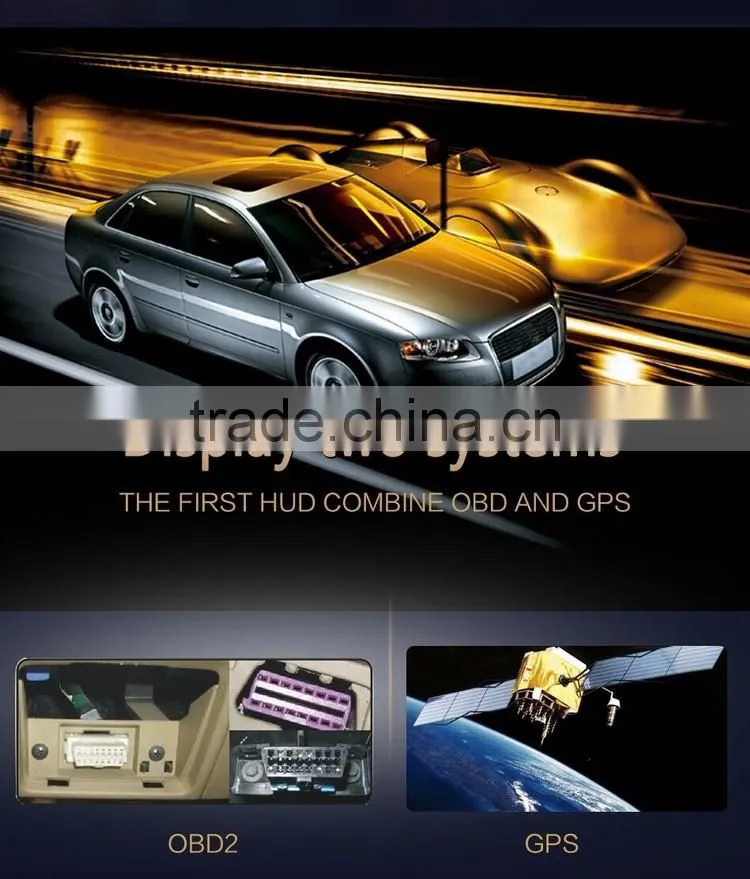5.8 Inch Screen Hud S7 GPS hud for Car with speed and overspeed