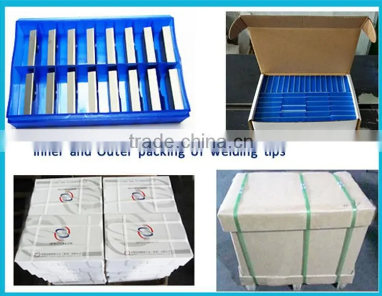 High quality tungsten carbide brazed tips for cutting tools