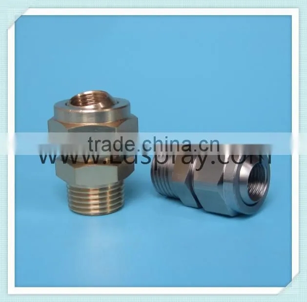 Stainless steel SS brass 36275 adjustable ball connector with cone or flat nozzle