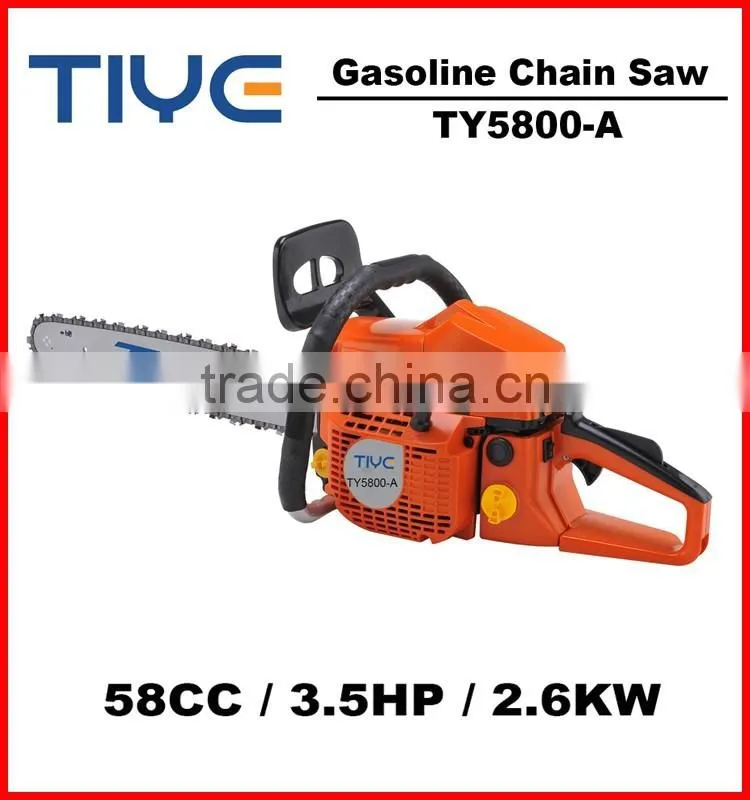 New Design Gasoline Chain Saw 58cc / Chain Saw 5800 for Sale / Chain Saw Machine Price