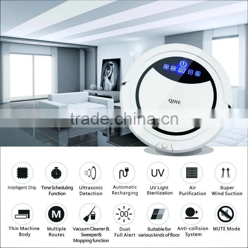 China intelligent suction robot vacuum cleaner and mop smart vacuum cleaning robot low price dry and wet robot