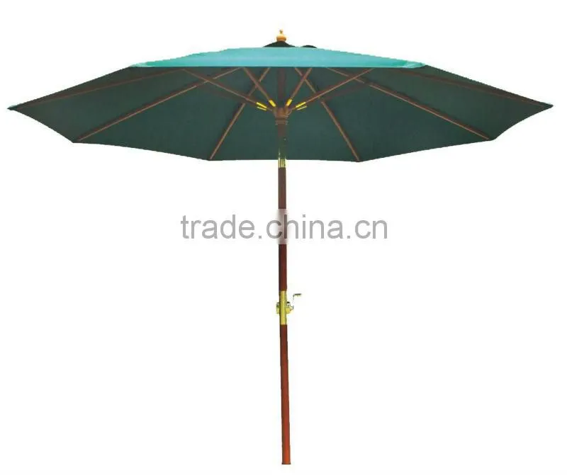 6ribs frames wood parasol 11762-1