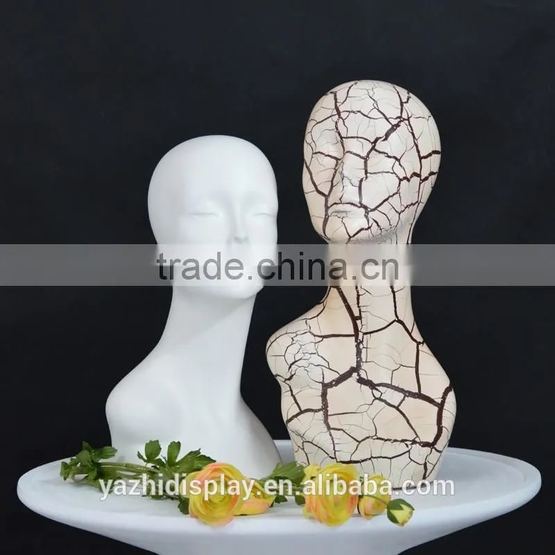 Shirt collar mannequin head,mannequin head for hat and tie display