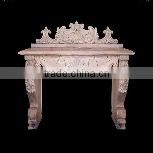 Antique Marble Sink with Flower Design