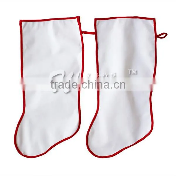Sublimation Blank Plain Christmas Stocking for Christmas Decoration