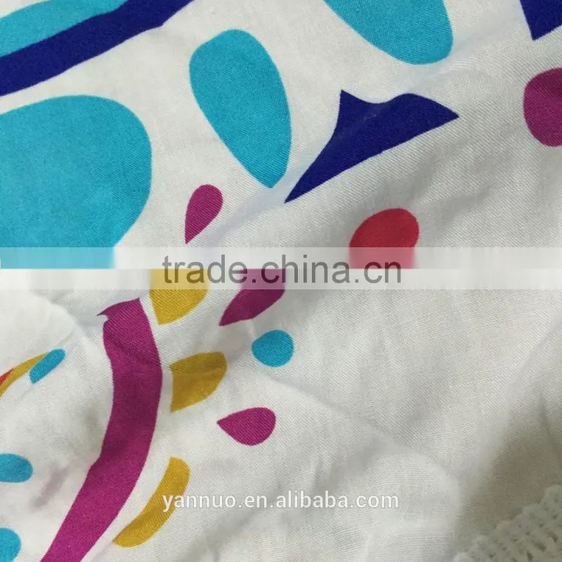 Round 100% Cotton Print Tassel Beach Towel, Beach Mat Sunscreen shawl
