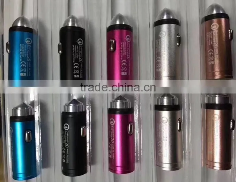 Hot selling customized cool bullet shape usb car charger