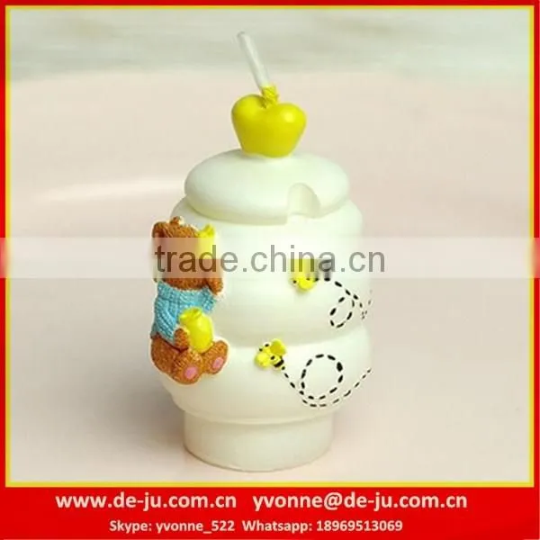Bear Honey Jar Professional Sculpture Small Craft Candle