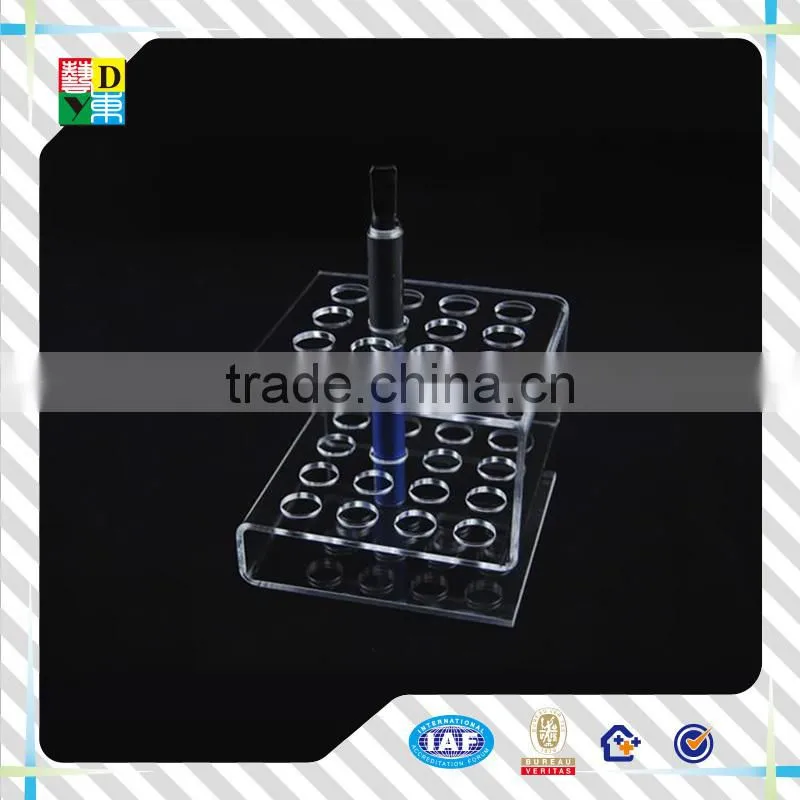 2016 high transperant pen holder customized PMMA pen display stand hot sale acrylic pen display stand for shope use low price