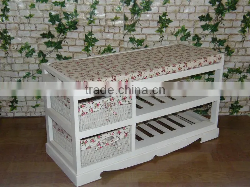 european style woven baskets cabinets wooden home decorative furniture