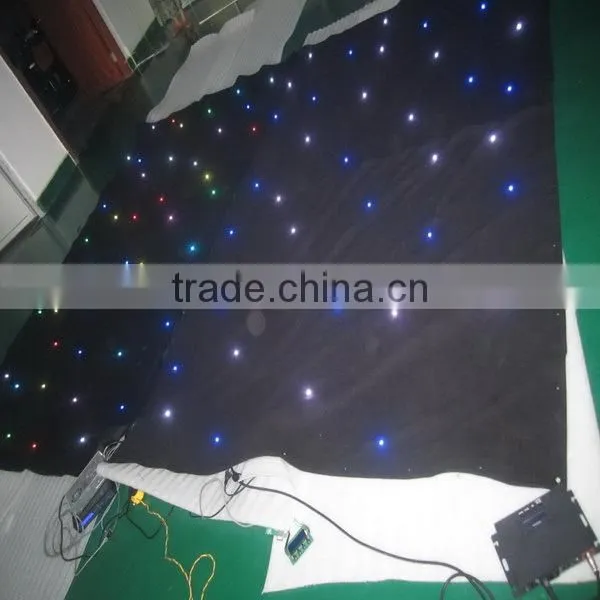 dreamlike world led star curtain for wedding and stage background