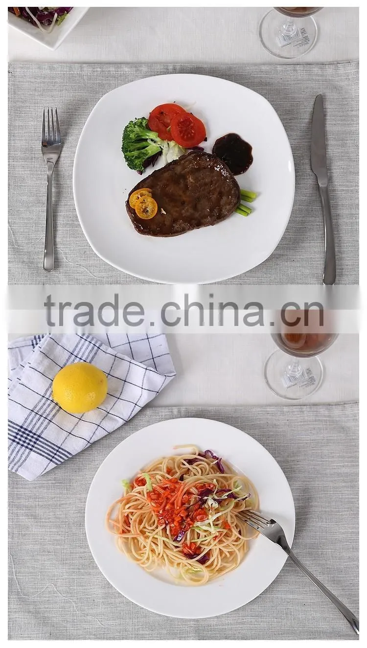 new dinner plate White Ceramic plate white porcelain plates