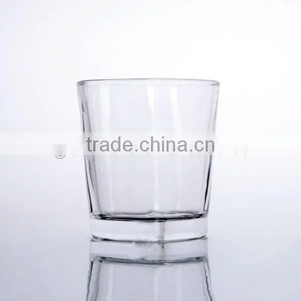 high white cheaper glass whiskey glass cup made in china