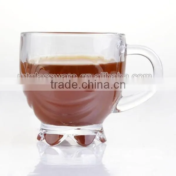 Machine made disposable insulated glass expresso coffee cups