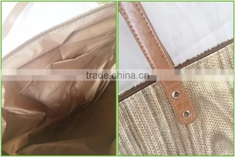 2017 New promotional fashion summer paper straw beach bag