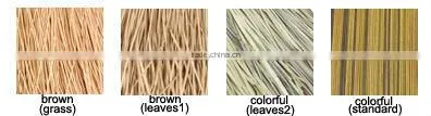 Eco friendly artificial plastic tiki synthetic thatch roof