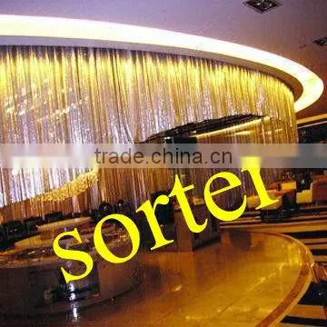 Aluminum metal mesh curtain/metallic cloth/clothing accessories material