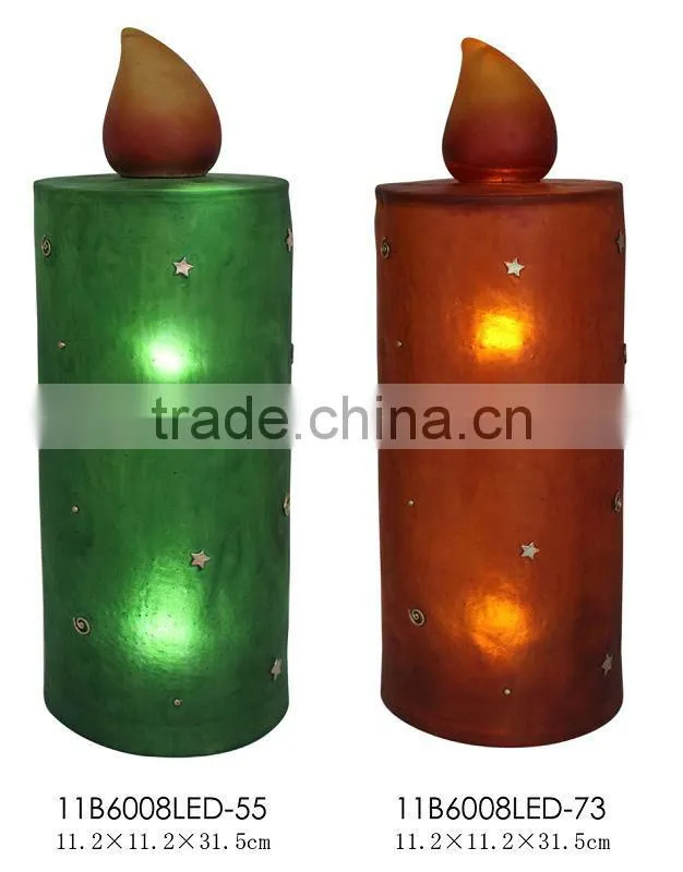 classical fiberglass LED Candle for home decor
