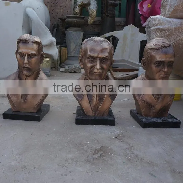 Bronze famous man character sculpture