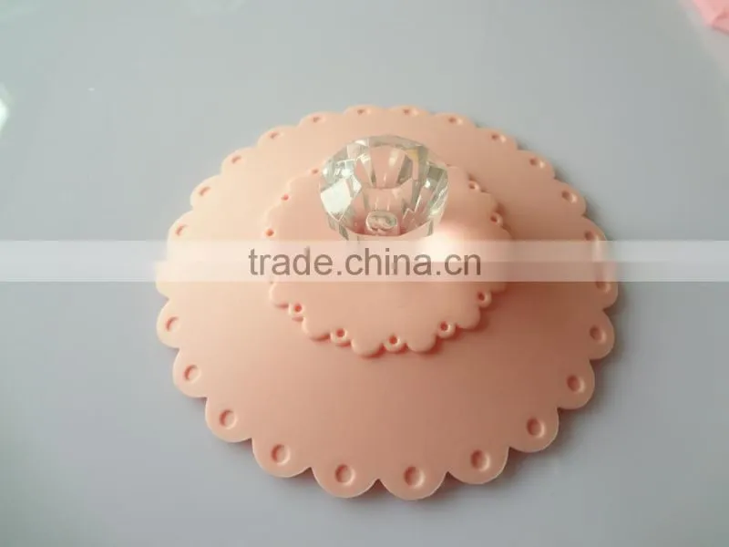 Silicone Cup Lids - Diamond Mug Cover - Silicone Glass Cover Suction Lids for Coffee and Tea Cup