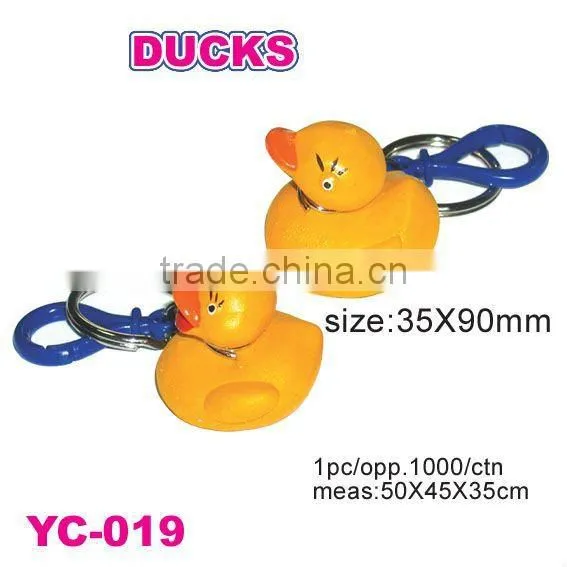 Sell promotional PVC duck key chain