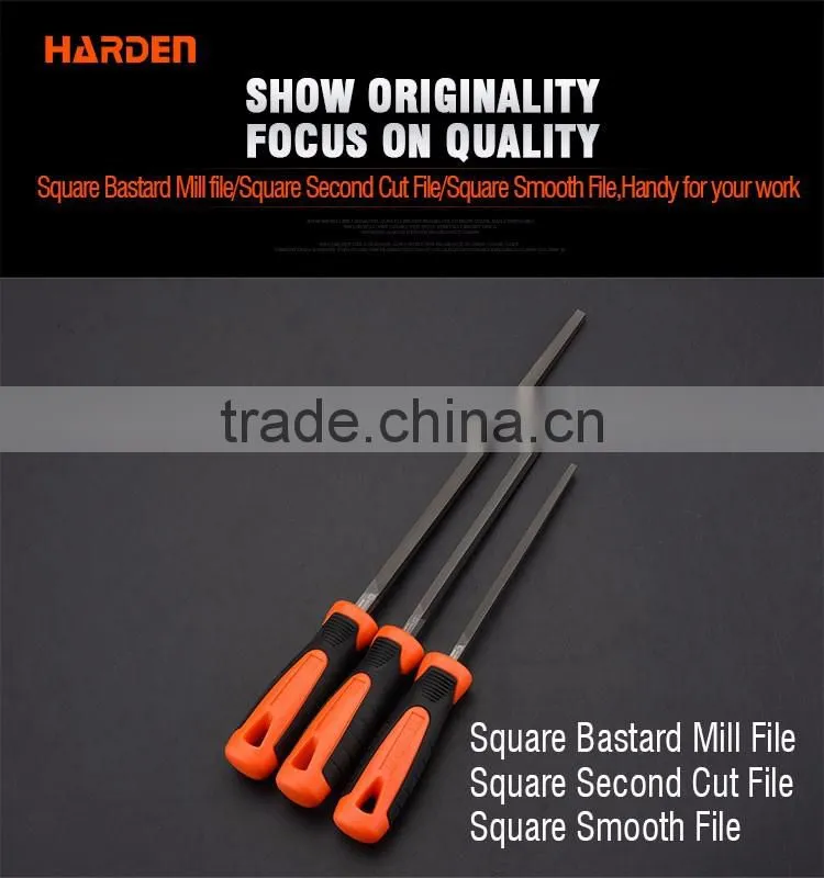 Professional Square Second Cut File With Soft Handle