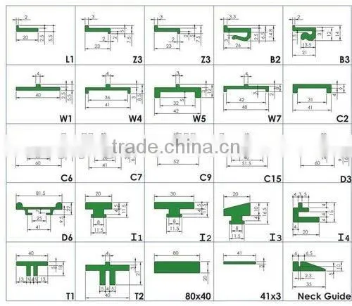 palte conveyor custom upe anti impact plastic guide rail